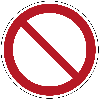 Verbodsteken algemeen - Ø 200 mm - thumbnail