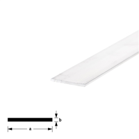Platprofiel alu brute 50x3mm (2mtr) - thumbnail