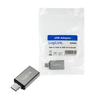 LogiLink USB Adapter [1x USB-C stekker - 1x USB 3.2 Gen 1 bus A (USB 3.0)] AU0042 Met USB - thumbnail
