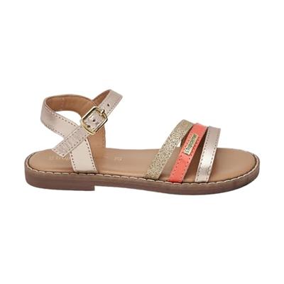 Leren kindersandalen Iba LES TROPEZIENNES® PAR M. BELARBI koraal