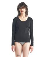 Icebreaker Merino 150 Siren LS Sweetheart Thermoshirt Dames Black L - thumbnail