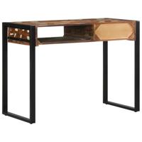 Bureau 100x50x75 cm massief gerecycled hout meerkleurig - thumbnail