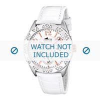 Horlogeband Lotus 15681-1 Leder Wit 21mm - thumbnail