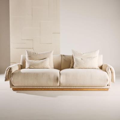 Nohr 3-zits Bank 'Lisa' Linnenlook, kleur Beige