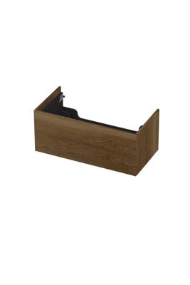 INK - Onderkast 1 Lade Push 2 Open Bestaande Uit - 900x450x376 Mm - Massief Eiken Ash Grey