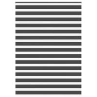 VidaXL Zebra rolgordijn 155x200 cm stofbreedte 150,9 cm zwart - thumbnail