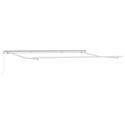 VidaXL Luifel handmatig uittrekbaar 400x300 cm antraciet en wit VidaXL Luifel handmatig uittrekbaar 400x300 cm antraciet en wit