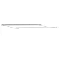 Luifel handmatig uittrekbaar 400x300 cm antraciet en wit - thumbnail