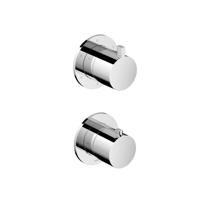 Inbouw thermostaat - Afbouwdeel Hotbath Ace Met 3-Weg Stop-Omstel Chroom - thumbnail