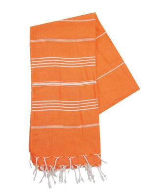 The One Towelling Hamamdoek Oranje/Wit The One Towelling Hamamdoek Oranje/Wit
