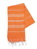 The One Towelling Hamamdoek Oranje/Wit - thumbnail