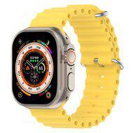 Ocean bandje - Geel - Geschikt voor Apple Watch 44mm / 45mm / 46mm / 49mm