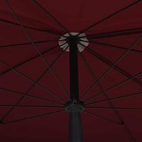 Parasol met paal 200x130 cm bordeauxrood - thumbnail