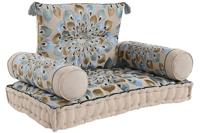 Tuinstoel DKD Home Decor Blauw Beige 90 x 55 x 18 cm - thumbnail