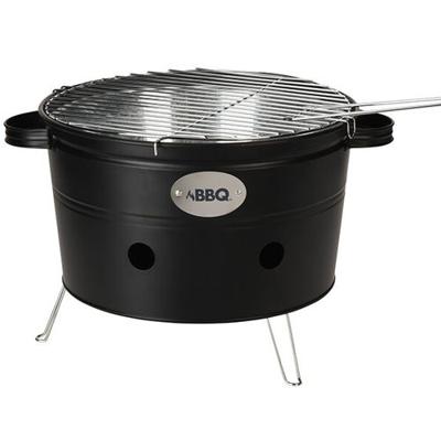 ProGarden barbecue emmer met 2 handvatten 34,5 cm matzwart