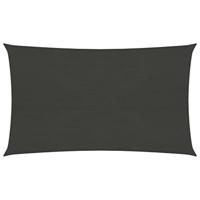 VidaXL Zonnezeil 160 g/m² 3x6 m hdpe antracietkleurig - thumbnail