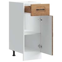 Keuken onderkast "Porto" bewerkt hout oud houtkleurig - thumbnail