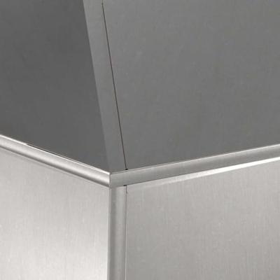 Pilaar Plantenbak Zilver 40 x 40 x 100 cm Staal