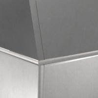 Pilaar Plantenbak Zilver 40 x 40 x 100 cm Staal - thumbnail