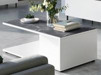 Salontafel CALIFREE 109 cm marmer/wit - thumbnail