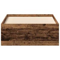 Bedframe zonder matras bewerkt 90x190 cm bewerkt hout oud - thumbnail