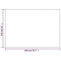 VidaXL Verzwaringsdeken met hoes 140x200 cm 10 kg stof grijs - thumbnail