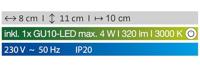 Fischer & Honsel WandlampVano zwart met goud - 30497 - thumbnail