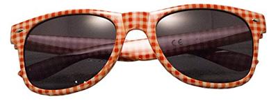 Bril Rood/Wit Geruit Oktoberfest