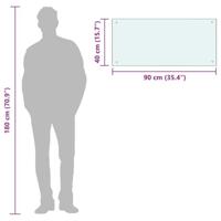 VidaXL Spatscherm keuken 90x40 cm gehard glas wit - thumbnail