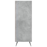 Boekenkast 69,5x32,5x90 cm bewerkt hout betongrijs - thumbnail