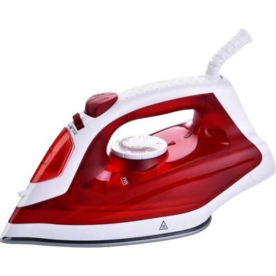 Rood Stoomstrijkijzer met RVS Zoolplaat - 1600W
