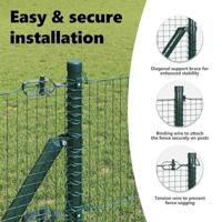 VidaXL Afrasteringspaal groen 10 x 0,8 m (19 x 19 mm gaas) - thumbnail