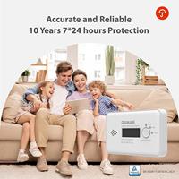 Wisualarm HY-GC20B Koolmonoxidemelder Incl. batterij (10 jaar) werkt op batterijen Detectie van Koolmonoxide - thumbnail