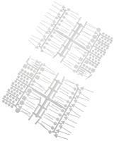 Busch 6028 H0 Set Verkeersbord, Straatnaam, Huisnummer Bouwpakket - thumbnail