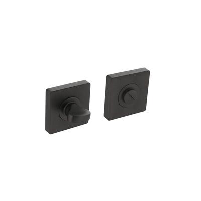 Intersteel Rozet vierkant met toilet-/badkamersluiting 55x55x10mm - antraciet Intersteel Rozet vierkant met toilet-/badkamersluiting 55x55x10mm - antraciet