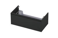 Onderkast INK 1 lade greeploos gelakt 45gr 90 cm x 45 cm x 35 cm Mat antraciet 1240121 - thumbnail