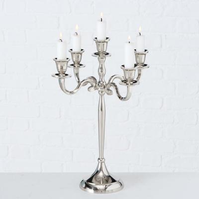 Boltze Home kandelaar zilver 27x38cm