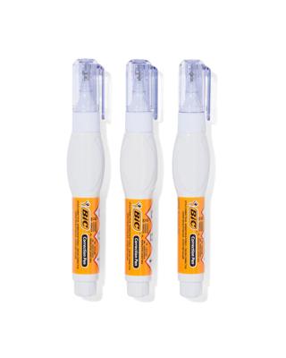 HEMA BIC® Correctiepennen Wit - 3 Stuks