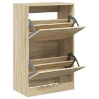 VidaXL Schoenenkast 60x34x96,5 cm bewerkt hout sonoma eikenkleurig - thumbnail