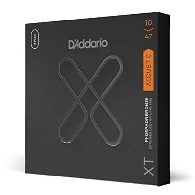 D&apos;Addario XTAPB1047-3P 10-47 Extra Light Phosphor Bronze Coated snaren voor westerngitaar (3 sets)