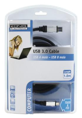 Hoge kwaliteit USB3 aansluitkabel (A naar B)