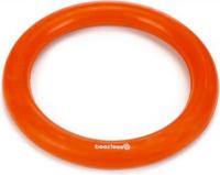 Rubber hondenspeeltje ring massief oranje 15 cm - thumbnail