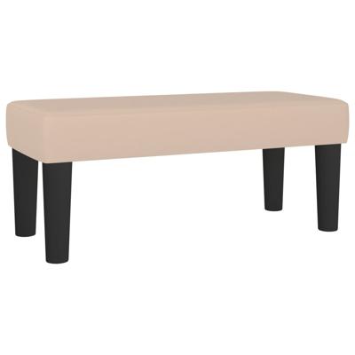 Boxspring met matras kunstleer cappuccinokleurig 180x200 cm - thumbnail