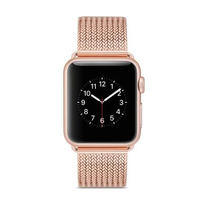 Horlogeband van edelstaal voor Apple Watch Series 3 & 2 & 1 42mm (Rose goud) Horlogeband van edelstaal voor Apple Watch Series 3 & 2 & 1 42mm (Rose goud)