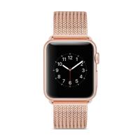 Horlogeband van edelstaal voor Apple Watch Series 3 & 2 & 1 42mm (Rose goud) - thumbnail