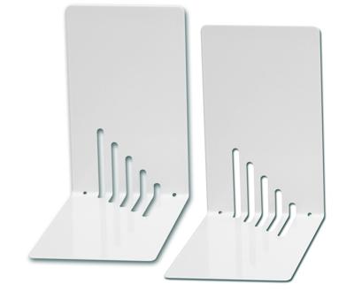 MAUL boekensteun metaal 14X8.5x14cm set 2 wit