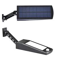 Solar wandlamp paddle met bewegingssensor in zwart - thumbnail