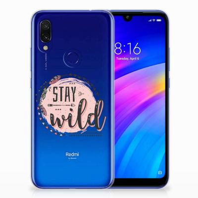 Xiaomi Redmi 7 Telefoonhoesje met Naam Boho Stay Wild Xiaomi Redmi 7 Telefoonhoesje met Naam Boho Stay Wild