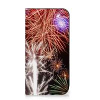 iPhone 15 Pro Max Hippe | Standcase | Vuurwerk - thumbnail