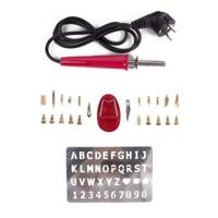 Hofftech Soldeerbout Set - Markeerset 30W Hout Brand Pen - 24 delig - thumbnail